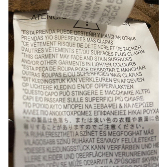 NWT -Zara Women's Skinny Faux Suede Leather Stretch Pants, Brown - Size S - Picture 13 of 16